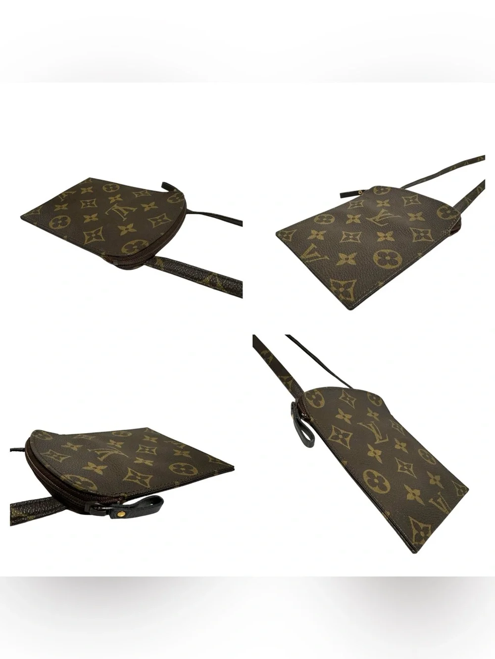 Louis Vuitton Monogram Leather Pochette Secret Vintage Shoulder Bag